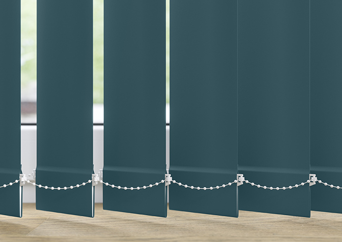 Trinity (Blackout), Teal - Vertical Blind Slats - Image 3